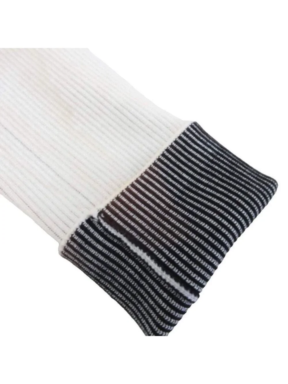 Chanel CC Logo Leg Warmers Gaiter Rib Knit